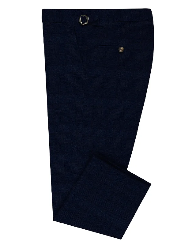 Monochrome Essentials VBC Dark Blue Checks Pants