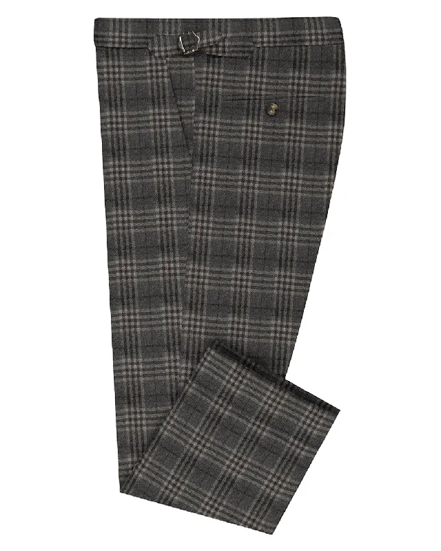 Chic Outerwear Loro Piana: Grey Tartan Checks